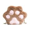 Casual Cartoon Plush Cat Paw Bag Chain Girl Bag Hand-held Shoulder Bag Bags For Women