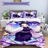 3pcs Kochou Shinobu3 Design Cover Set - HD Printed Bedding with 1 Cover and 2 Pillowcases - Perfect for Home and Dorm Decor