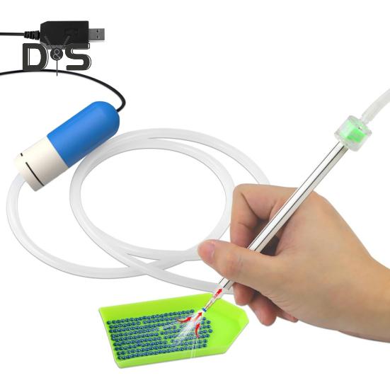 Вакуумная алмазная художественная ручка, электрический инструмент для размещения алмазов, без воска, с питанием от USB, вакуумная алмазная художественная ручка для самостоятельного алмазного искусства