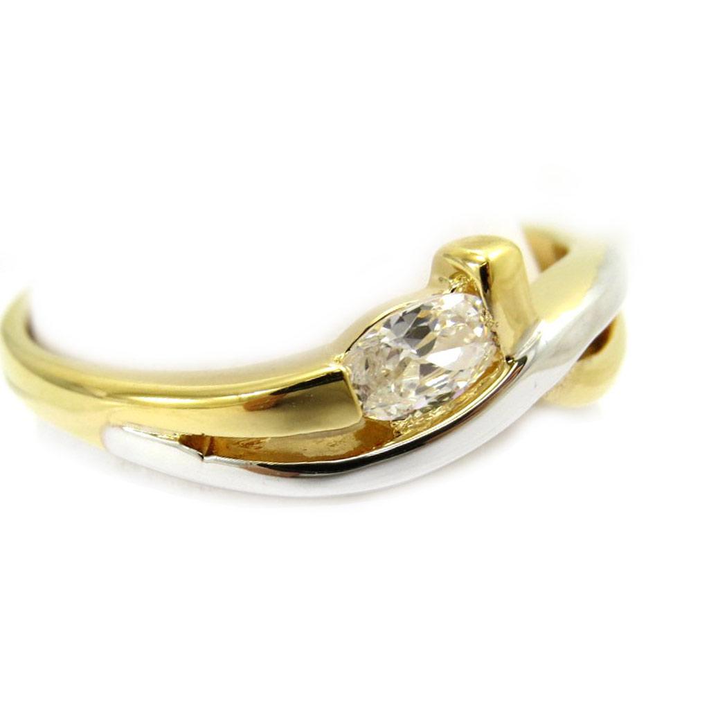 Bague Plaqué Or 'Câlin' 2 tons