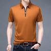 Мужские рубашки поло, летние повседневные топы с короткими рукавами, приталенный пуловер с лацканами, футболка-поло, модная мужская одежда