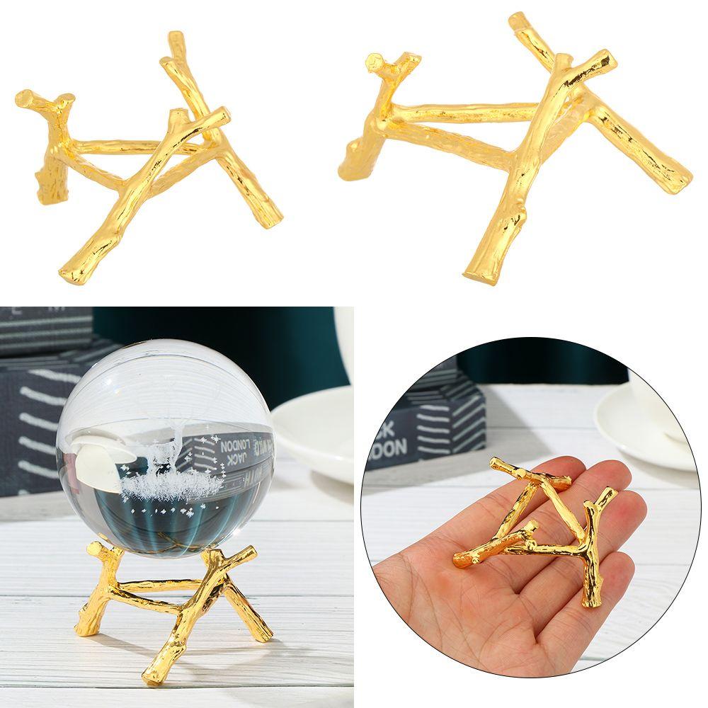 Gift Photography Props Home Decoration Sphere Holder Crystal Ball Display Base Metal Branch Stand