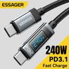 Essager 240W USB Type C To USB C Cable 100W PD 3.1 Fast Charging Charger Wire for Macbook Pro Xiaomi Samsung Laptop USBC Cord 2M