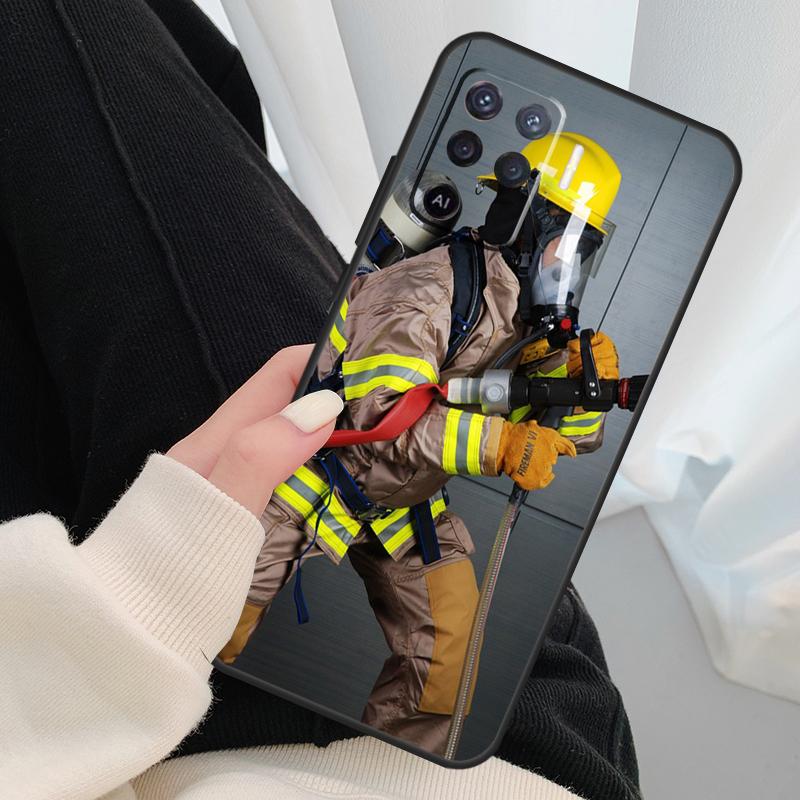 Firefighter Heroes Fireman Phone Case For OPPO A5 A9 2020 A31 A53 A53S A1K A15 A16 A52 A72 A83 A91 A93 A54 A74 A94