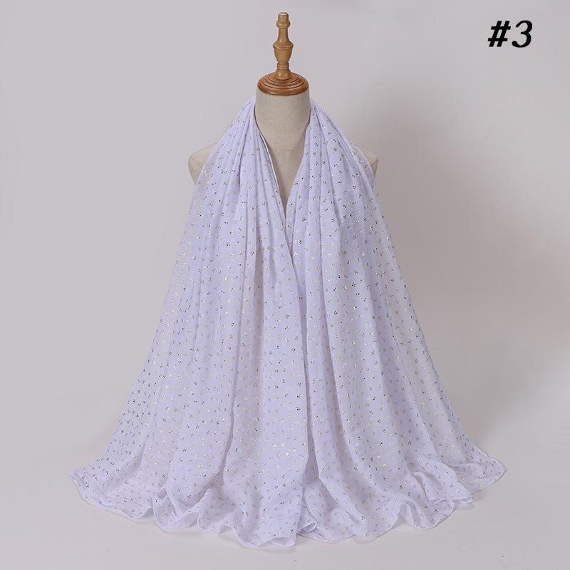 Glitter Cotton Linen Scarf Women Hijab Plain Soft Turban Shawl Bronzing Women Printed Floral Hijab Shawls Bandana African Scarf