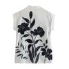 Kaslead Women's Clothing Retro Fashion Wide Sleeve Flower