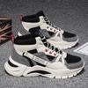 High-top Men's Shoes 2025 New Spring Breathable Platform Student Sports Shoes Men's Versatile Ins Dad Trendy Shoes