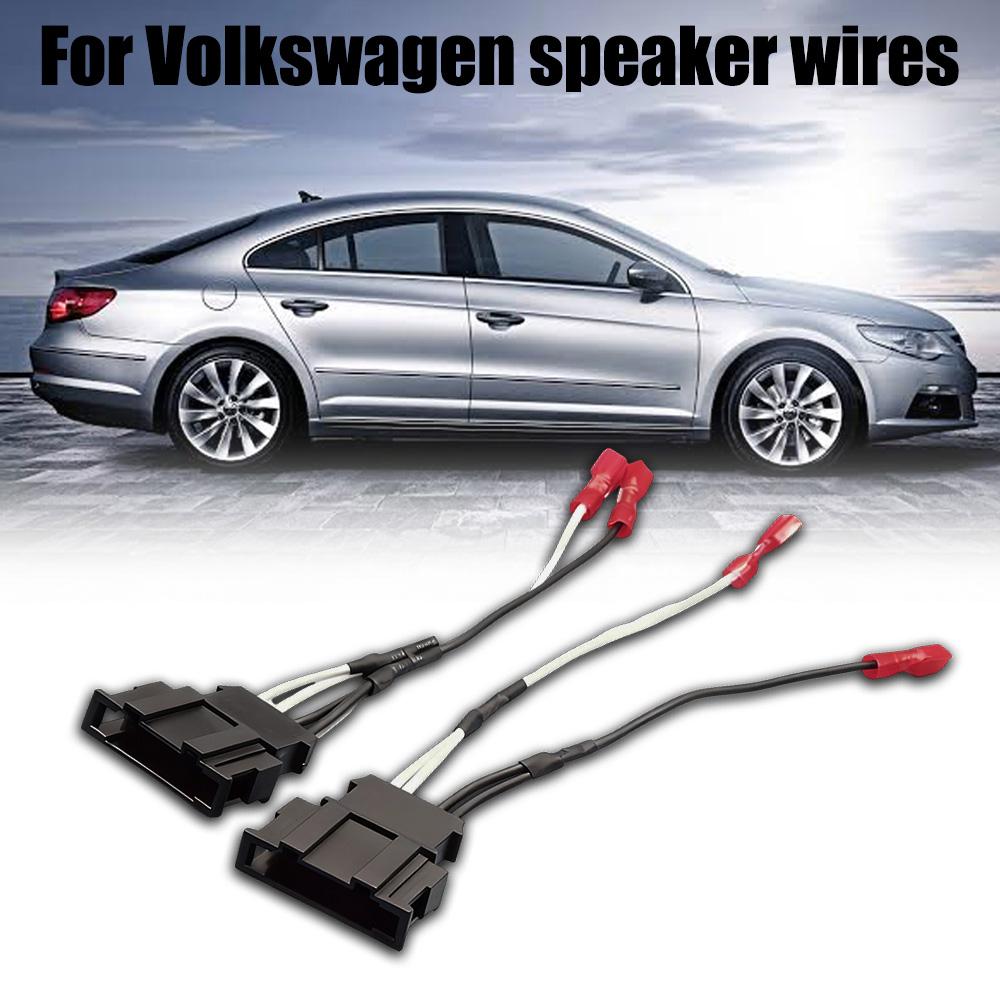 Car Front Tweeter Speaker Wiring Harness for Passat Seat Scirocco,Auto Speaker Replacement Adapter Connector Car Accessories