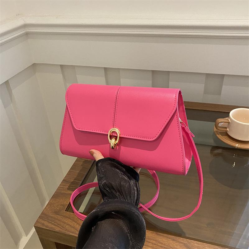 Модная маленькая квадратная сумка, фактурная сумка из искусственной кожи, простая сумка через плечо высокого класса, универсальная женская сумка через плечо