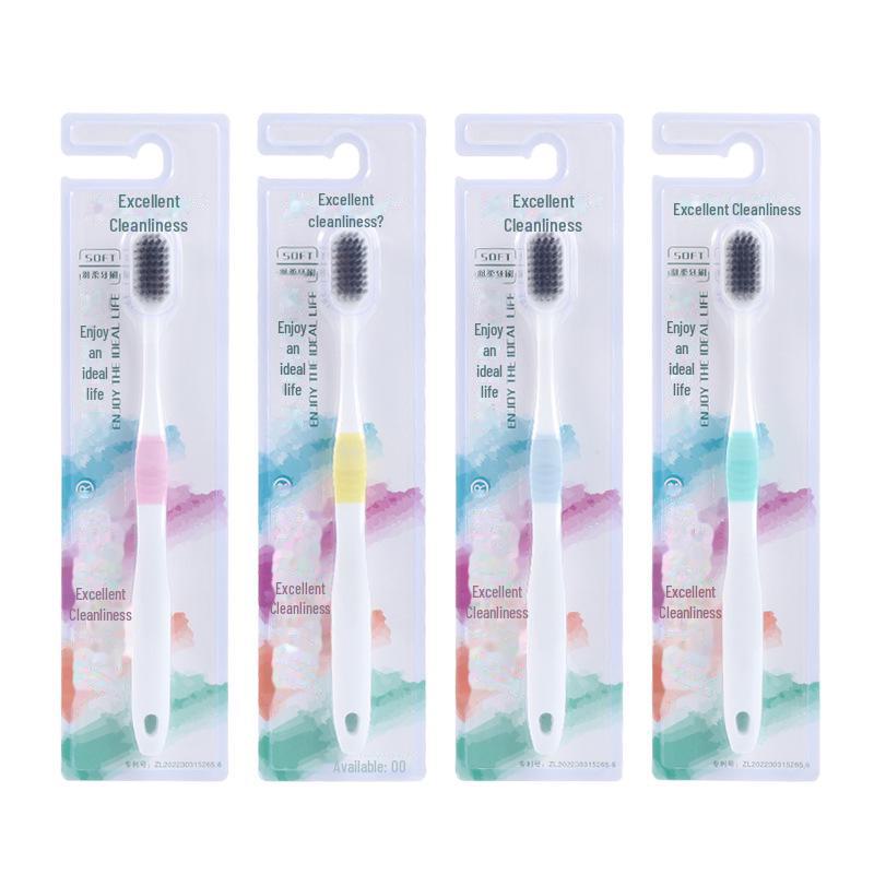 Youjieyoujing Adult Medium Soft Bristle Toothbrush - Single Pack for Deep Cleaning