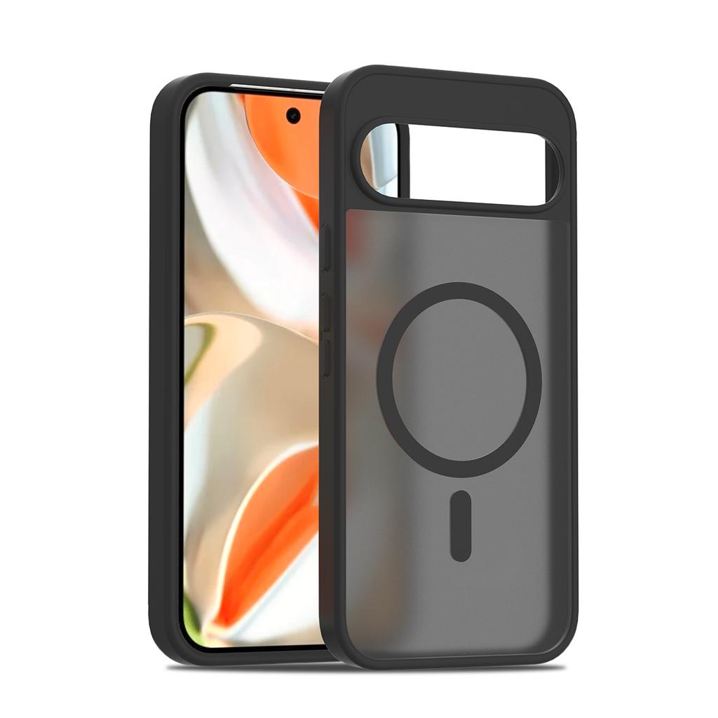 Для Pixel9a магнитный матовый полупрозрачный противоударный чехол для ПК для Google Pixel 9A 9Pro XL 10 Pro для Magsafe Wireless Charge Cover