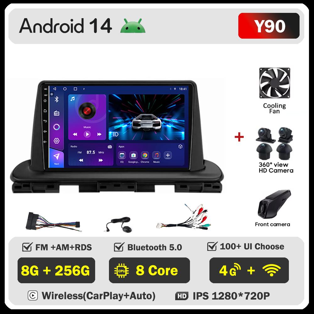 Для Kia Cerato 4 IV Forte 2018 2019 2020 2021 Автомобильный радиоплеер Car Carplay Screen Autoradio Mirror Link Car Intelligent Systems