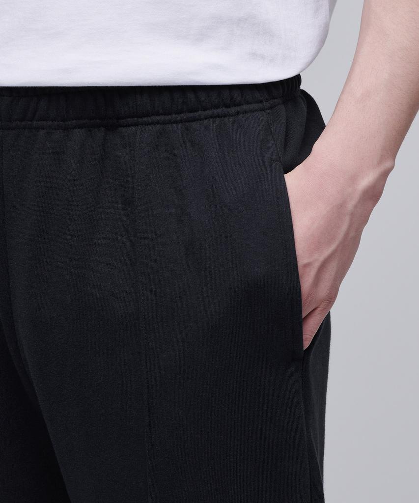 MUSINSA STANDARD Pin Tuck Wide Sweatpants [Black]