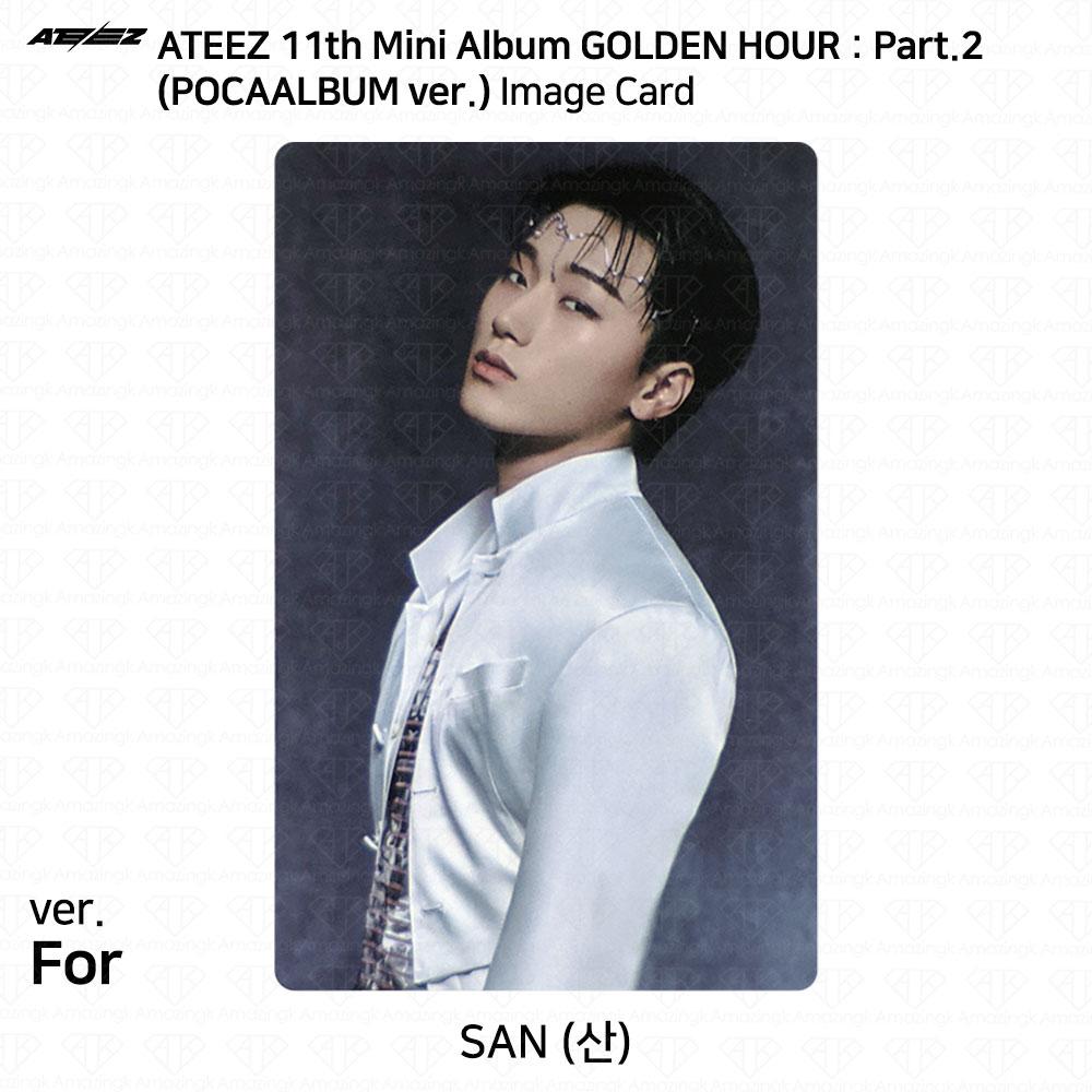 ATEEZ 11-й мини-альбом Golden Hour Часть 2 POCAALBUM Фотокарточка ДЛЯ VER