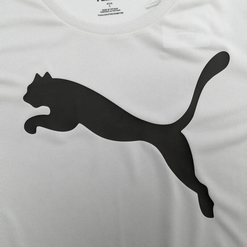 Puma Удобная повседневная спортивная футболка с коротким рукавом и логотипом, мужская серая 685638-09