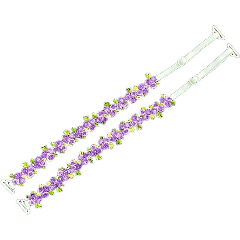 Lace Floral Shoulder Belts Anti-slip Bra Straps Replacement New Floral Bra Straps