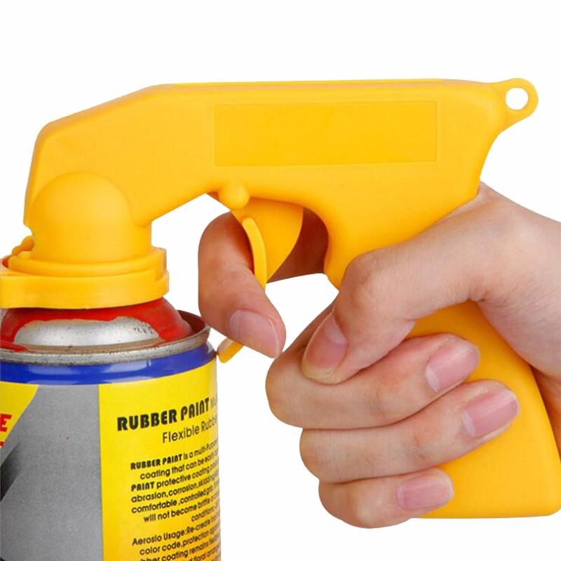 Spray Adaptor Paint Care Aerosol Spray Gun Handle with Full Grip Trigger Locking Collar Maintenance Repair Tool Car