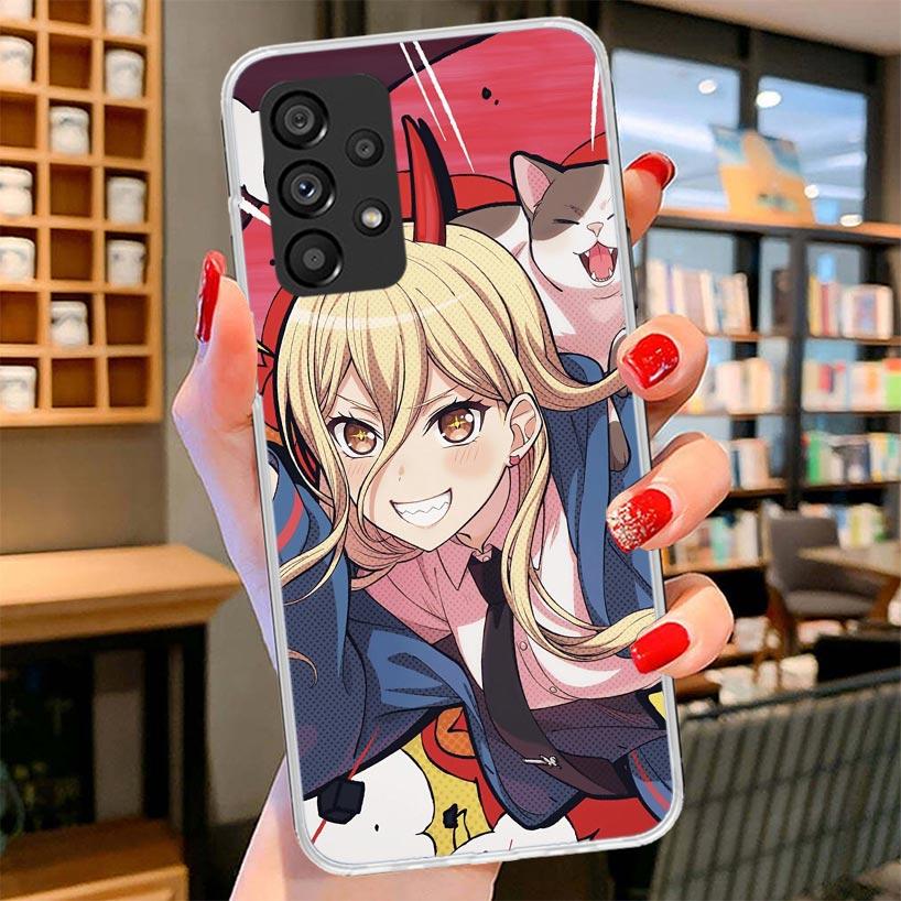 C-Chainsaw Mans Power Phone Case For Samsung Galaxy A12 A22 A32 A52 A72 A02S Phone Case Note 20 Ultra 10 S10 Plus A51 A71 A50S A