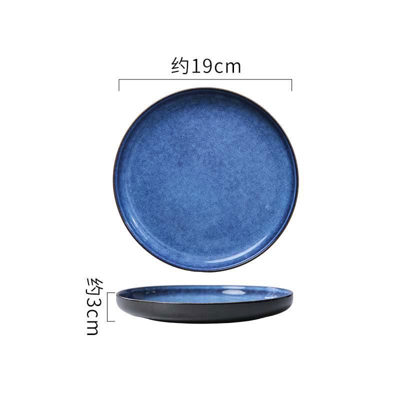 Керамическая плоская тарелка Kiln Changes Салатная тарелка Тарелка для стейка Тарелки для закусок Тарелки для приготовления пищи Молекулярная кухня Креативная посуда