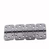 4 pieces Marine hardware Flush Hinges 316 Stainless Steel Door Hinges Polished Silver for Boat Marine Door Compartment