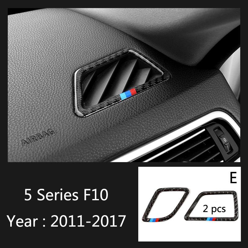 Мягкие наклейки из углеродного волокна на выходе воздуха, накладка, Стайлинг автомобиля для BMW 1 2 3 4 5 7 Series X1 X3 X4 X5 X6 F30 F10 F15 F16 G30