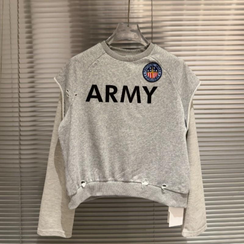 Mens Oversized Long Sleeve Hoodie With Waffle Texture Embroidered Patch Vintage Print Casual Wear
