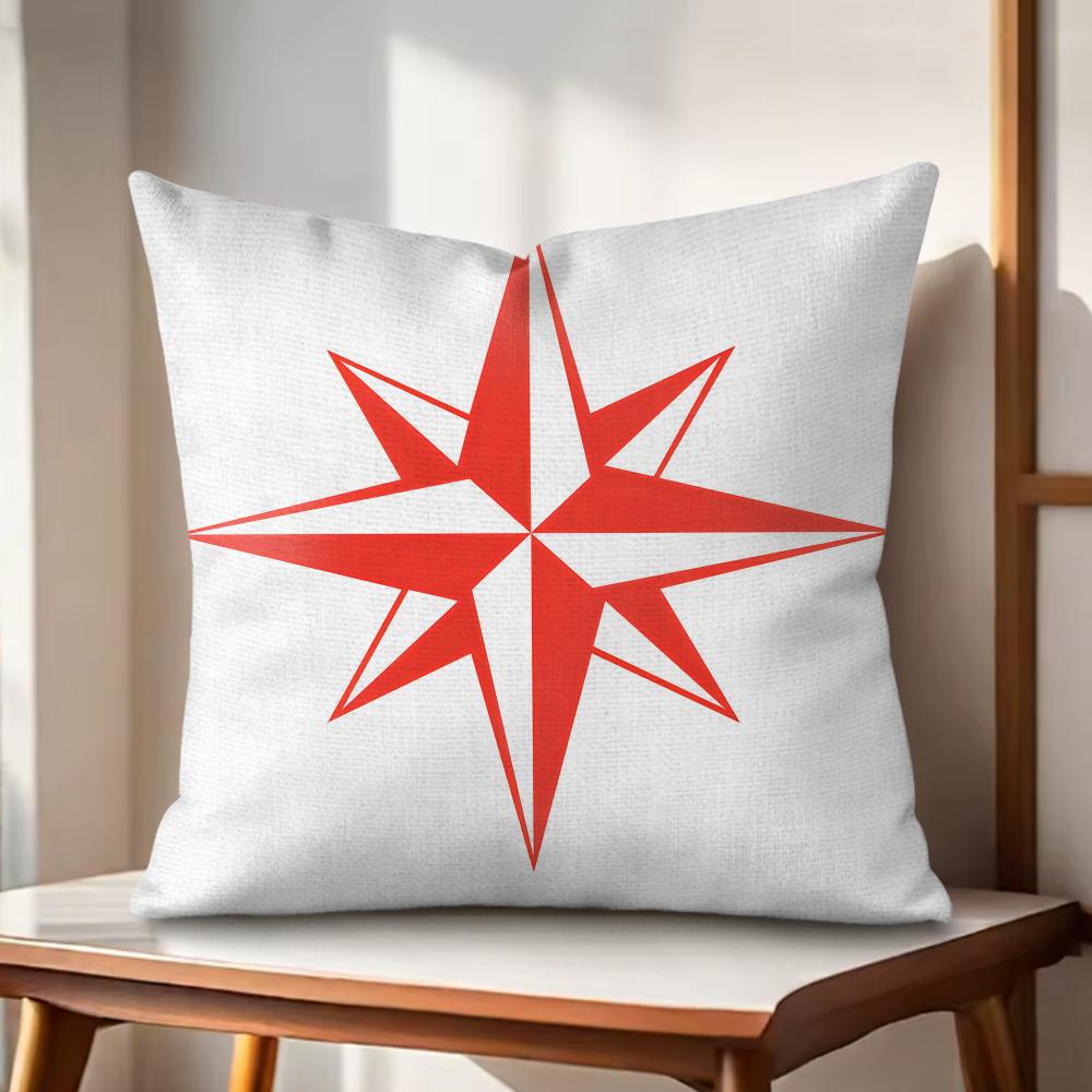 Classic JJEANNEAU Logo Cushion Cover Natural Linen Organic Fabric DoubleSided Printing Couch Pillow Covers Home Decor