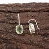 Green Amethyst Gemstone Earrings, 925 Solid Sterling Silver Earrings, Handmade Antique Jewelry, Gift For Mother Day