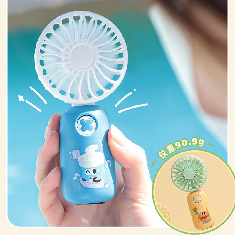Q Meng Series Handheld Cartoon Cute Pet Mini Fan – Portable, Cooling Gift