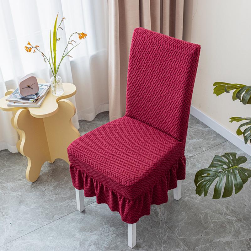 Эластичный утолщенный универсальный комплект чехлов для стульев и табуретов для обеденного стола