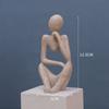 Nordic Home Decoration Abstract Thinker Statue Miniature Resin Sculpture Figurines Home Desktop Decoration Sculpture Ornaments