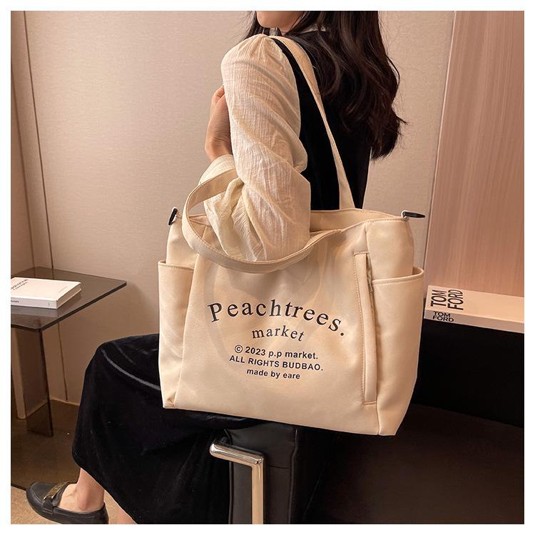 Сумка большой вместимости, женская большая сумка, портативная сумка через плечо с буквами