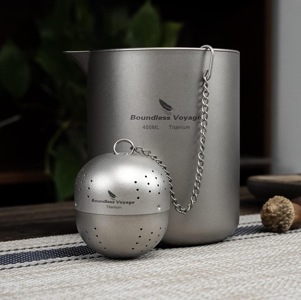 Безграничное путешествие Титановый чайный шар для воды из черного ячменя и фильтр с мелкой сеткой для фильтрации чайного листа Фильтр, Форма, Чай, Чай, Заваривание, Бутылки,