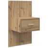 vidaXL Kopfteil mit Schrank 3 stk. Artisan-Eiche Holzwerkstoff