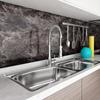 YENHOME Marble Wallpaper Remake Sheet, 60cm X 3m, Removable, Glossy, Cutting Sheet, Self-Adhesive, Wallpaper Repair Sheet, Waterproof, for Kitchens, E