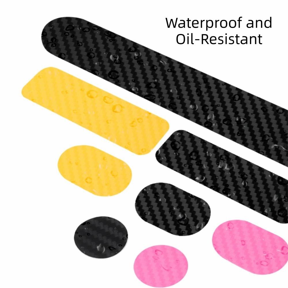 Carbon Fiber Look Bicycle Frame Sticker Water Resistant Frame Guard Patch  Road Bikes
