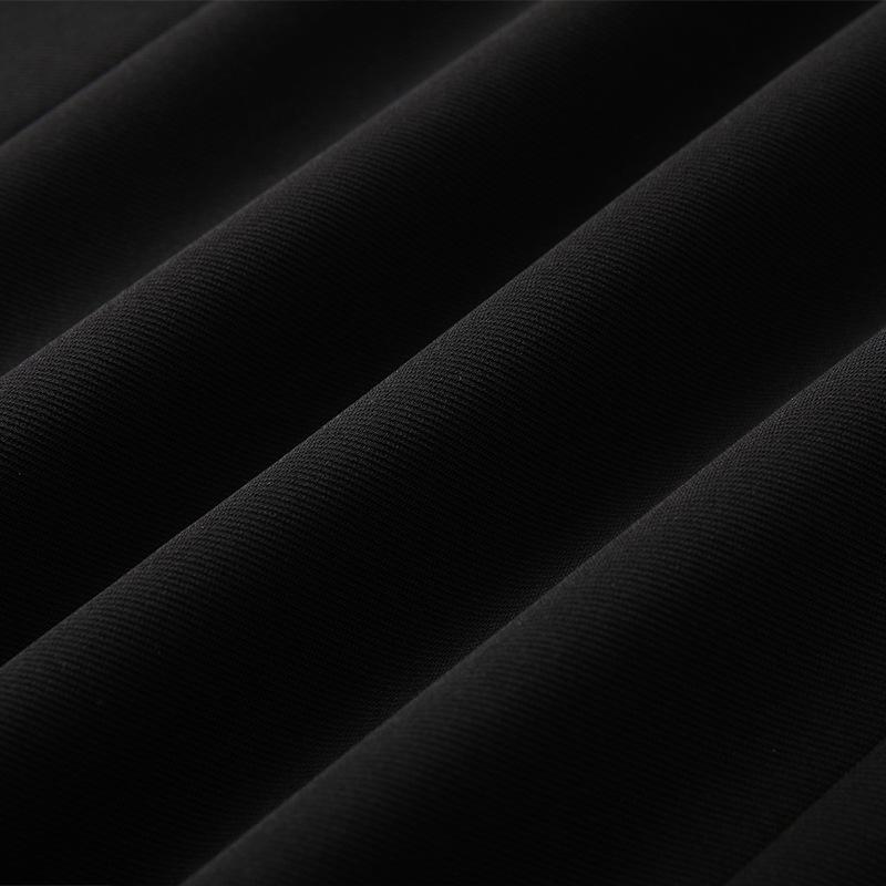 Women's High-Waist Black Fishtail Midi Skirt - Spring 2025 Collection, Elegant Mid-Length Bodycon Design