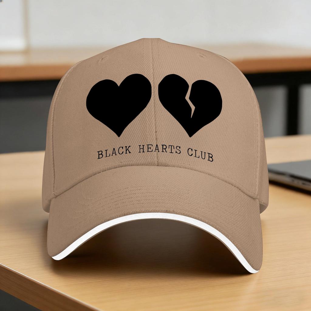 Кепка бейсболка Yungblud Black Hearts Club для улицы, спортзала, от солнца, хип-хоп, унисекс, для взрослых, стритвир, настраиваемая, DIY, Snapback