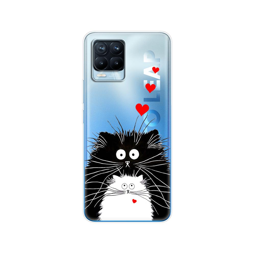 Чехол для Realme 8, 6,4 дюйма, мягкий силиконовый чехол из ТПУ для Realme 8 Pro OPPO Realme8 4G RMX3085, чехол для телефона, чехол, чехол-бампер, сумка