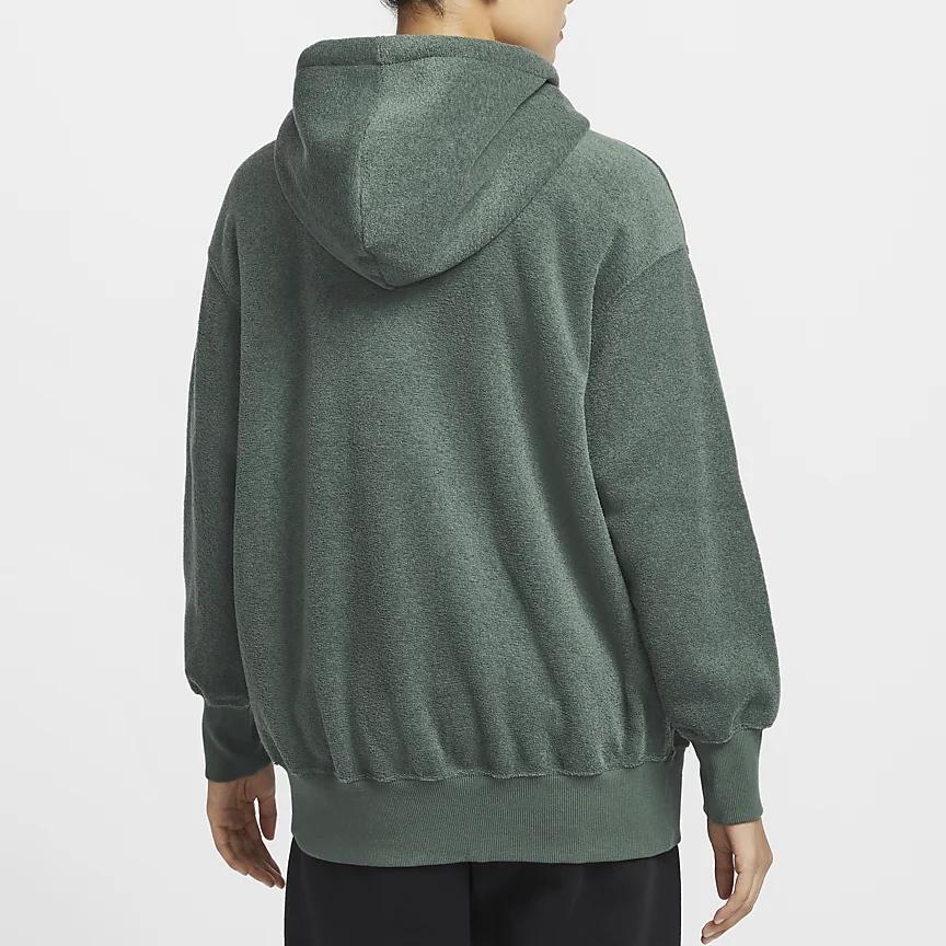 Nike Спортивная повседневная куртка с капюшоном и длинным рукавом Женские куртки Зеленая FZ1268338