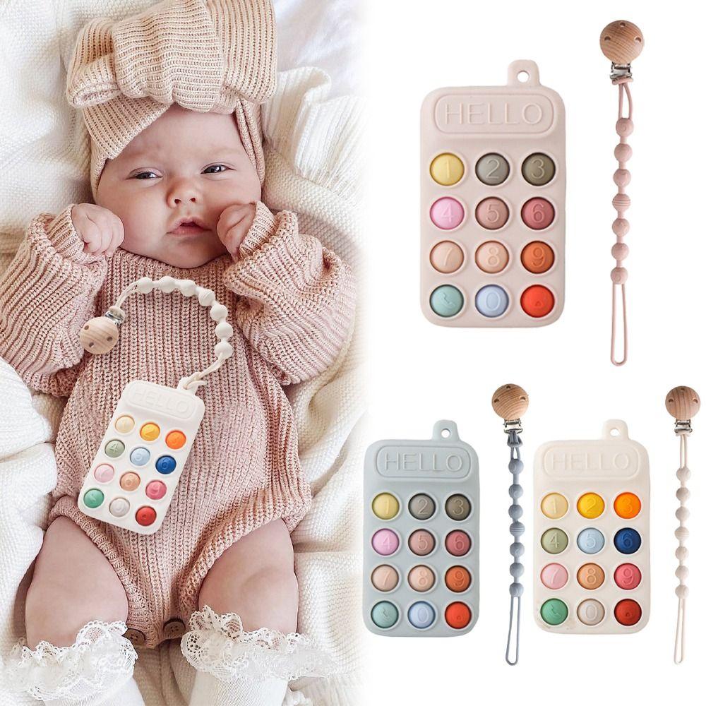 Simulation Baby Teether Toy Silicone Baby Soothing Teether New Early Educational Toy Kids Gifts