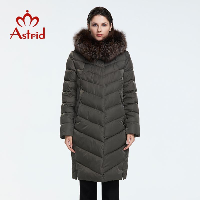 Astrid Winter Jacket Women Parka Plus Size 6xl Fur Long Hooded Warm Zipper Cotton Coat Office Lady Outwear