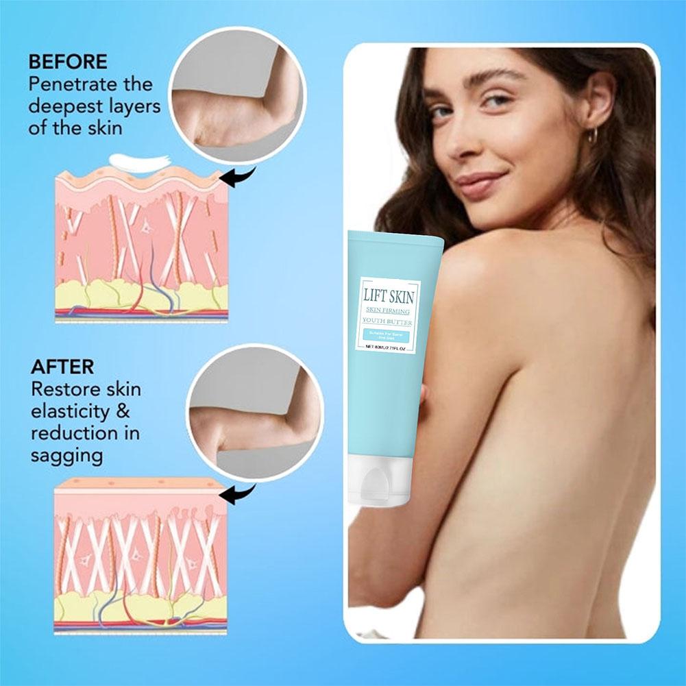 80 мл укрепляющий крем для тела против морщин, увлажняющий и увлажняющий, отбеливающий, укрепляющий, глубокий уход за кожей, увлажняющий крем для тела I8T1