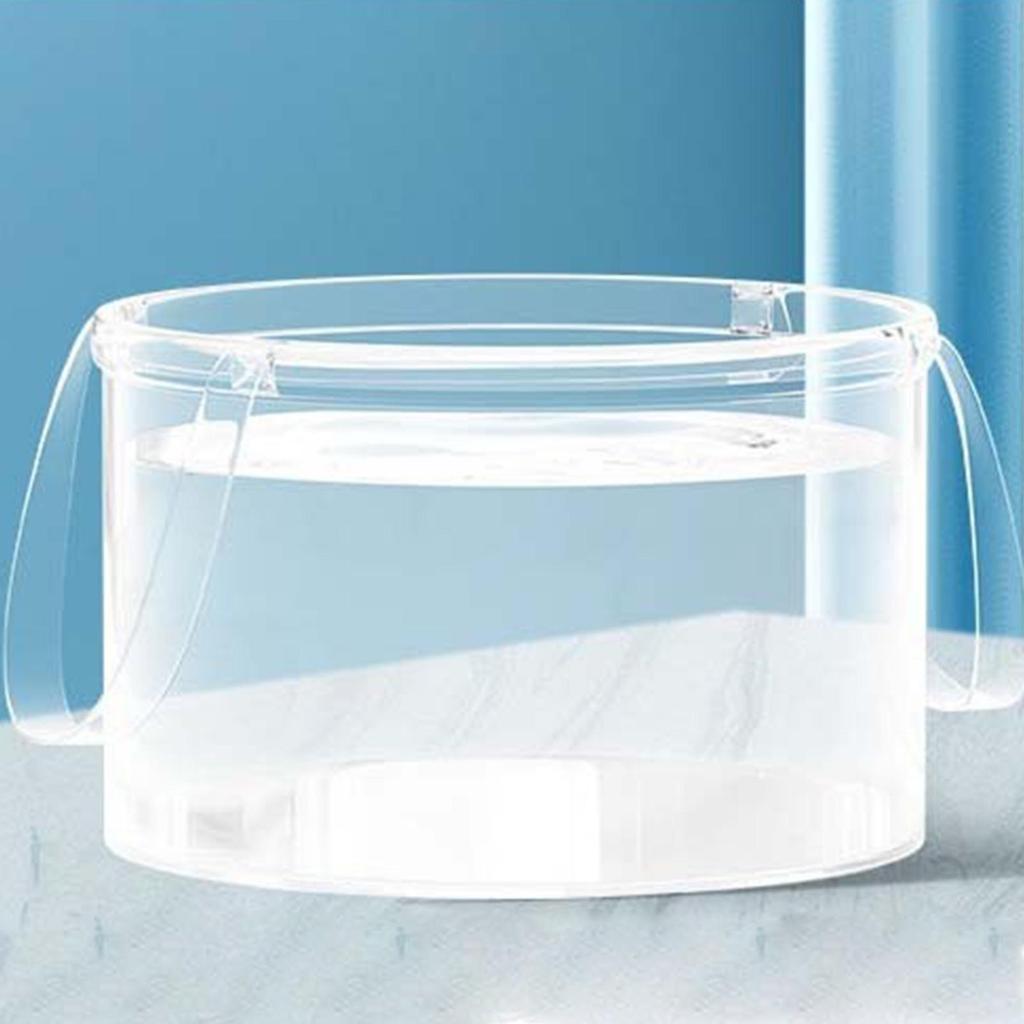Складной таз для воды прозрачный с ручками портативное ведро для больницы овощей питомника пляжа патио пикника