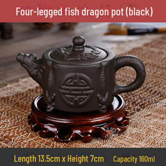 Коллекция чайников из фиолетовой глины: 72 модели, чайники Zhuni Xishi объемом 120–200 мл, идеально подходящие для утренних рынков