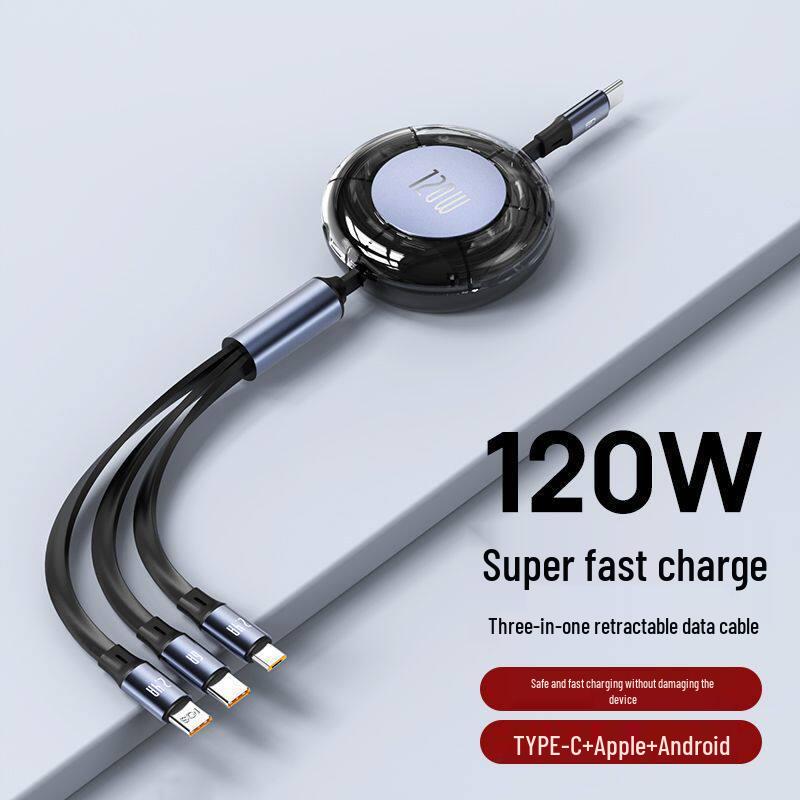 MKO120W Быстрый кабель 3-в-1 для устройств Apple, Huawei, Android и Type-C