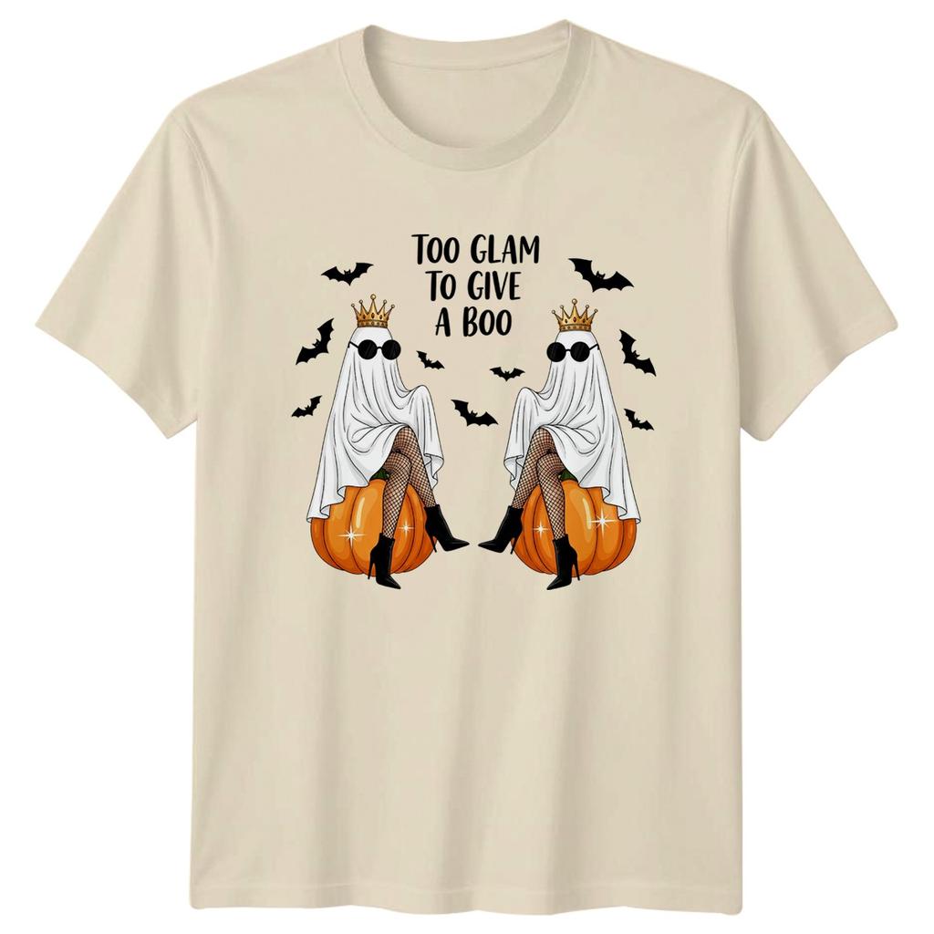 Too Glam To Give A Boo Unisexs TShirt Glam Ghost Halloween