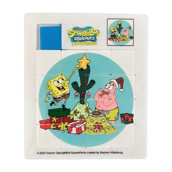Wolseong Square Pants Spongebob 16 Sliding Puzzle Set, корейские популярные головоломки
