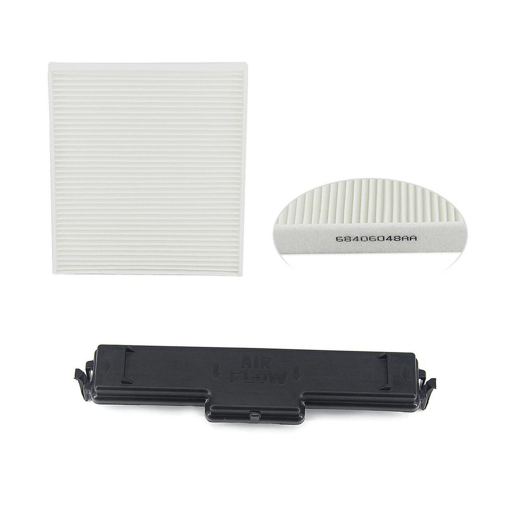 Cabin Air Filter Kit, Air Conditioning Filter and Access Door Set Replacement for Dodge Ram 1500