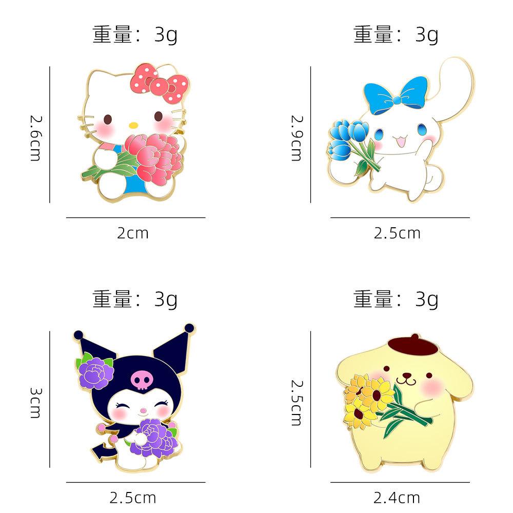 Красивые НОВЫЕ ГОРЯЧИЕ Японские Мультяшные Значки Sanrio Милый Киннаморолл Хелло Китти Булавки Аксессуары Долговечные Высокое Качество